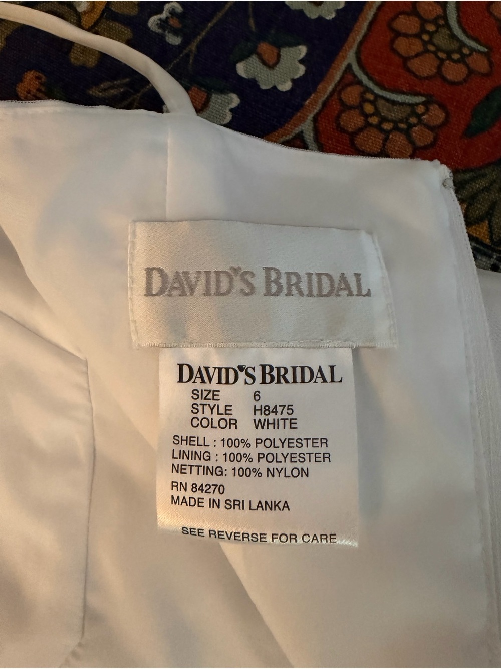 David's Bridal white Flowergirl Jr Bridesmaid 1st Holy Communion dress w/lace - Picture 2 of 12